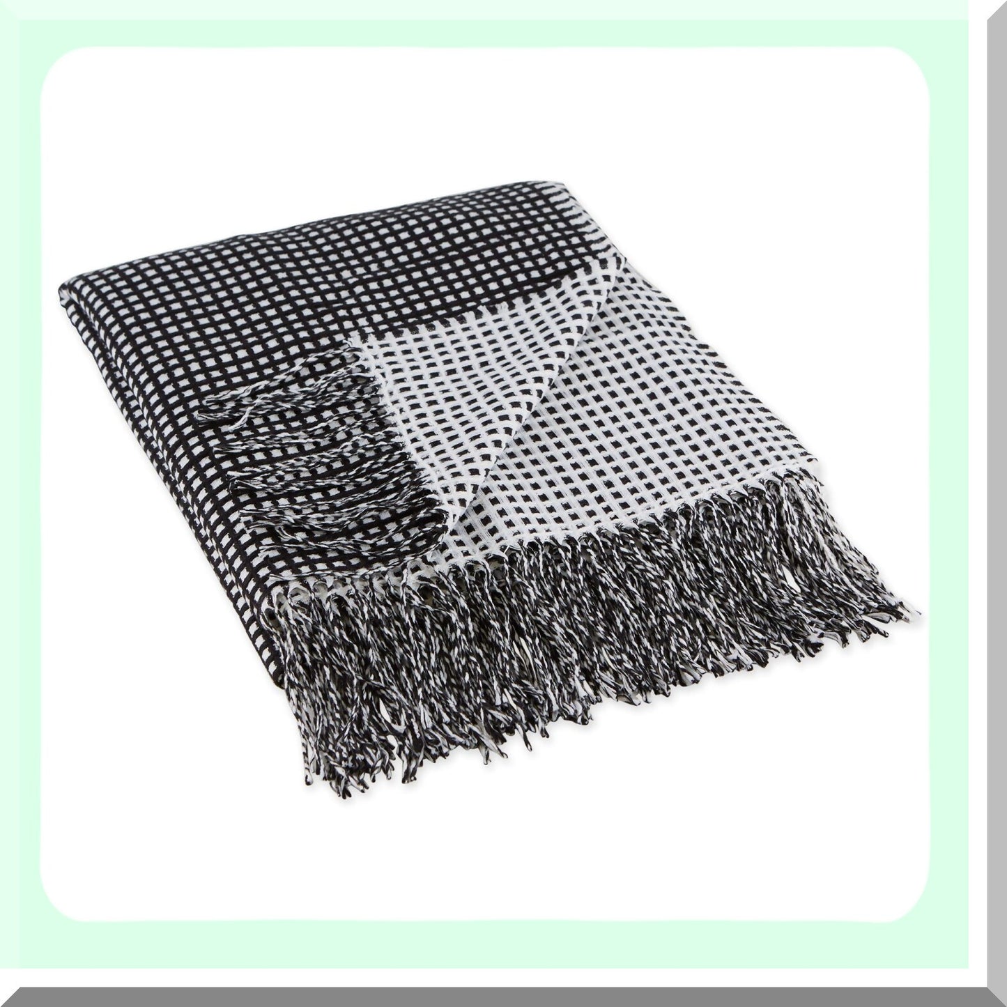 CozyWaffle Knit Throw Blanket - 50x60 Black