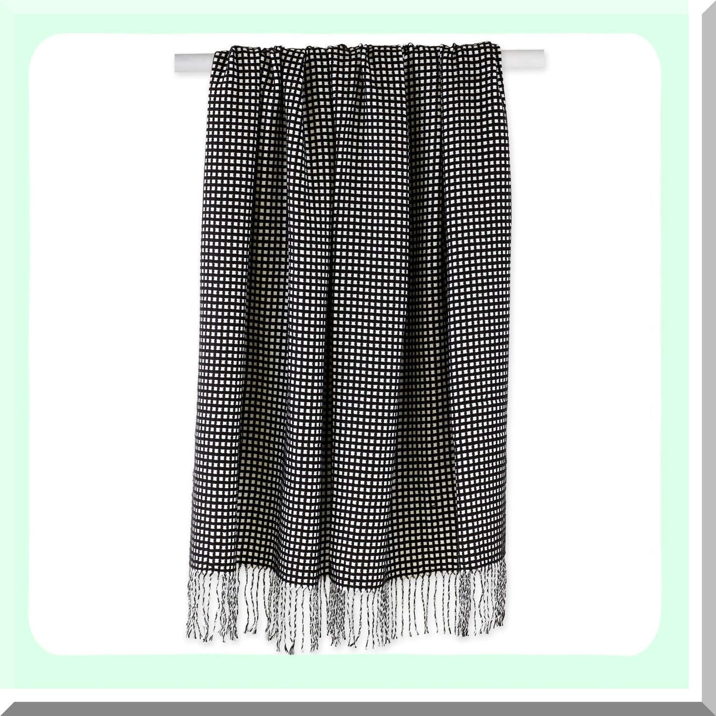 CozyWaffle Knit Throw Blanket - 50x60 Black