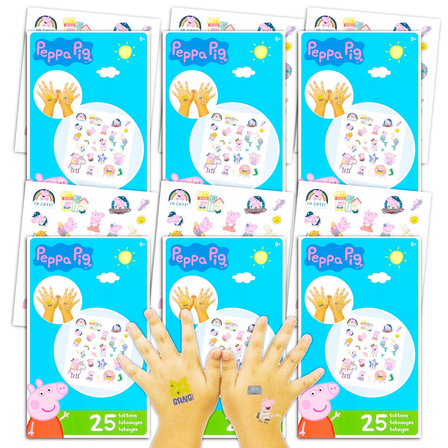 Party Favors Bundle with 150 Temporary Tattoos