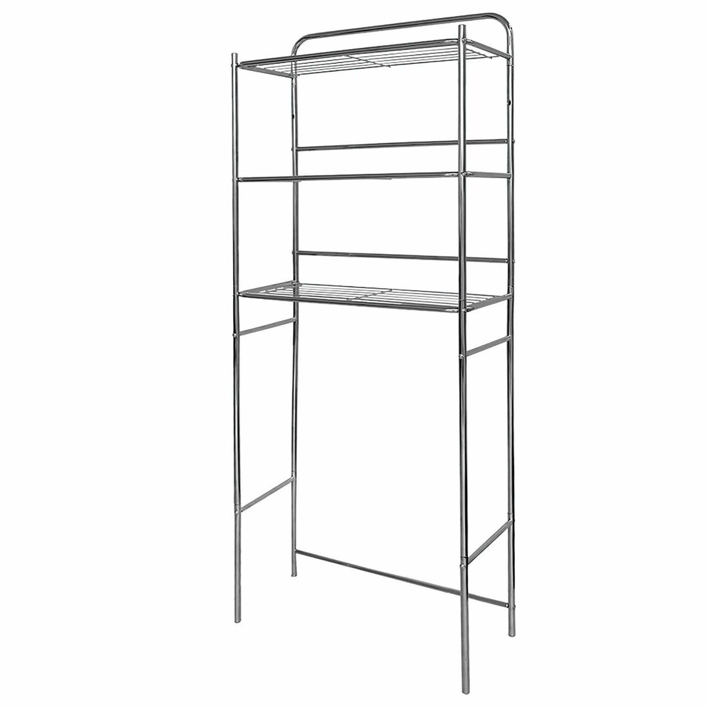 3 Tier Steel Bathroom Shelf Chrome