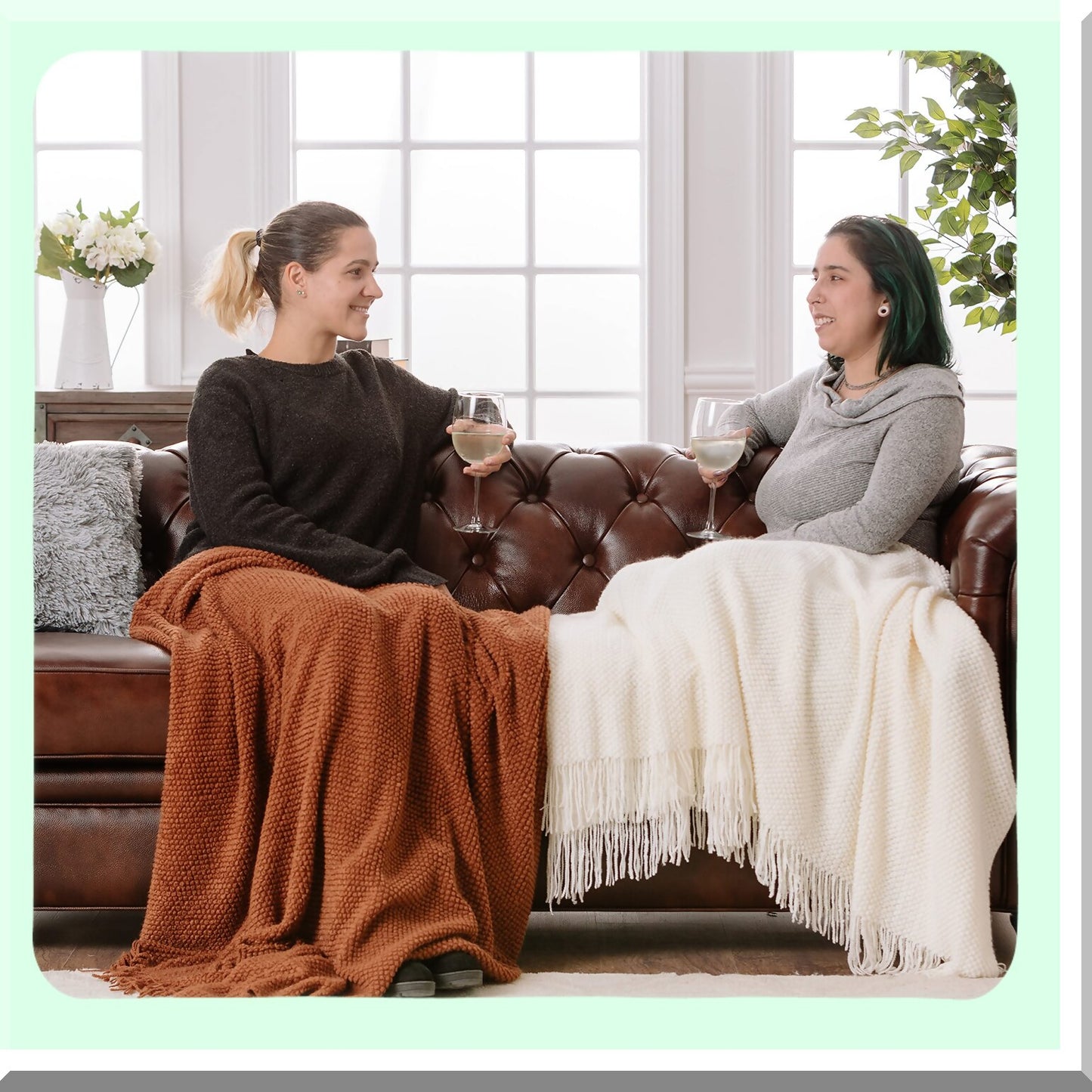 LuxPearl Cozy Knit Throw Blanket - Soft, Premium Comfort for Couch, Bed, Living Room - 50" x 65" Cream"
