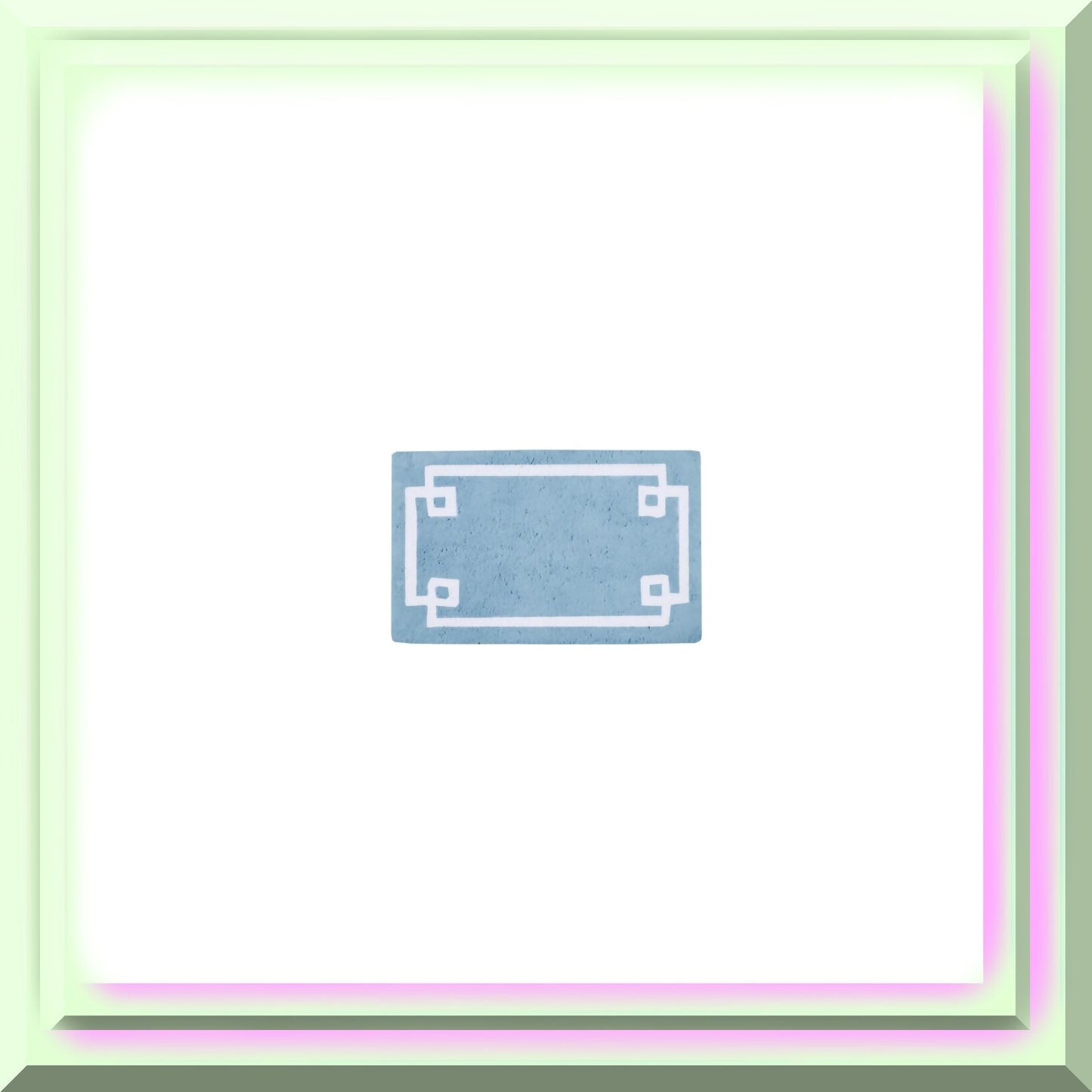 Cotton Bathroom Rug 20x30 Blue Non Slip