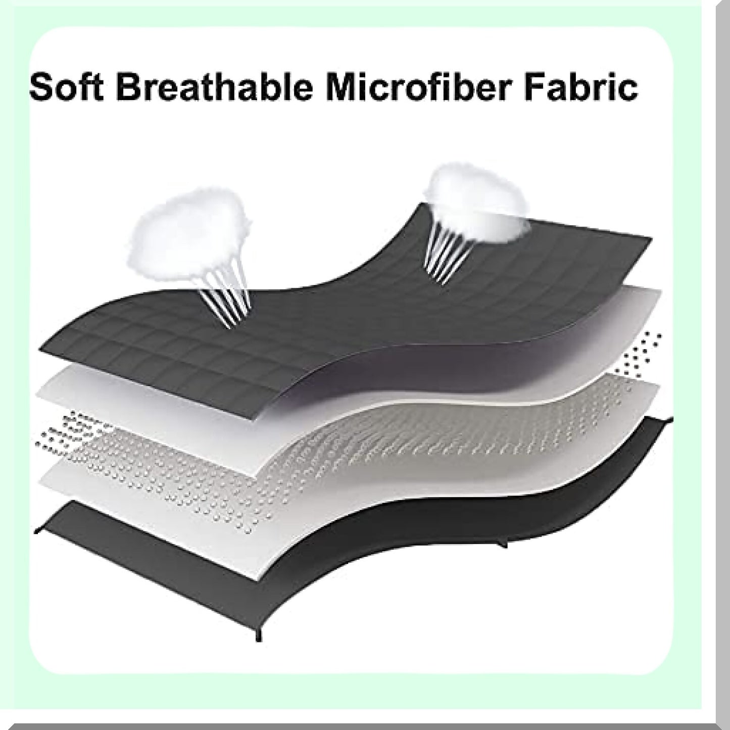 CoolComfort Weighted Blanket - Dark Grey, 48"x72", 15lbs, Breathable Microfiber with Glass Beads, All-Season Heavy Blanket for Adults, Soft and Thick for Summer, Fall, Winter