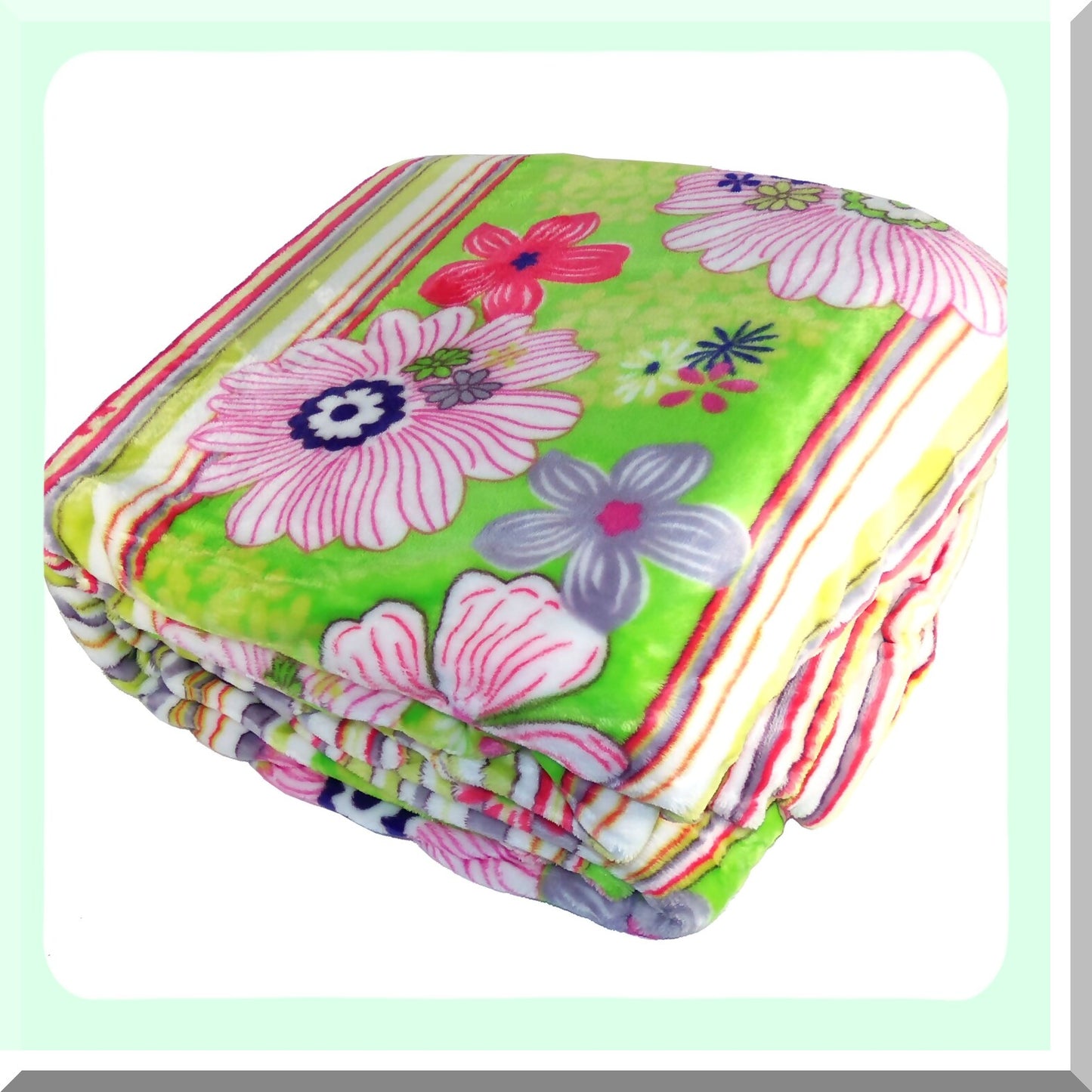 BlossomDreams Twin Bed Blanket - Cozy Floral Comfort, 60x90 inches