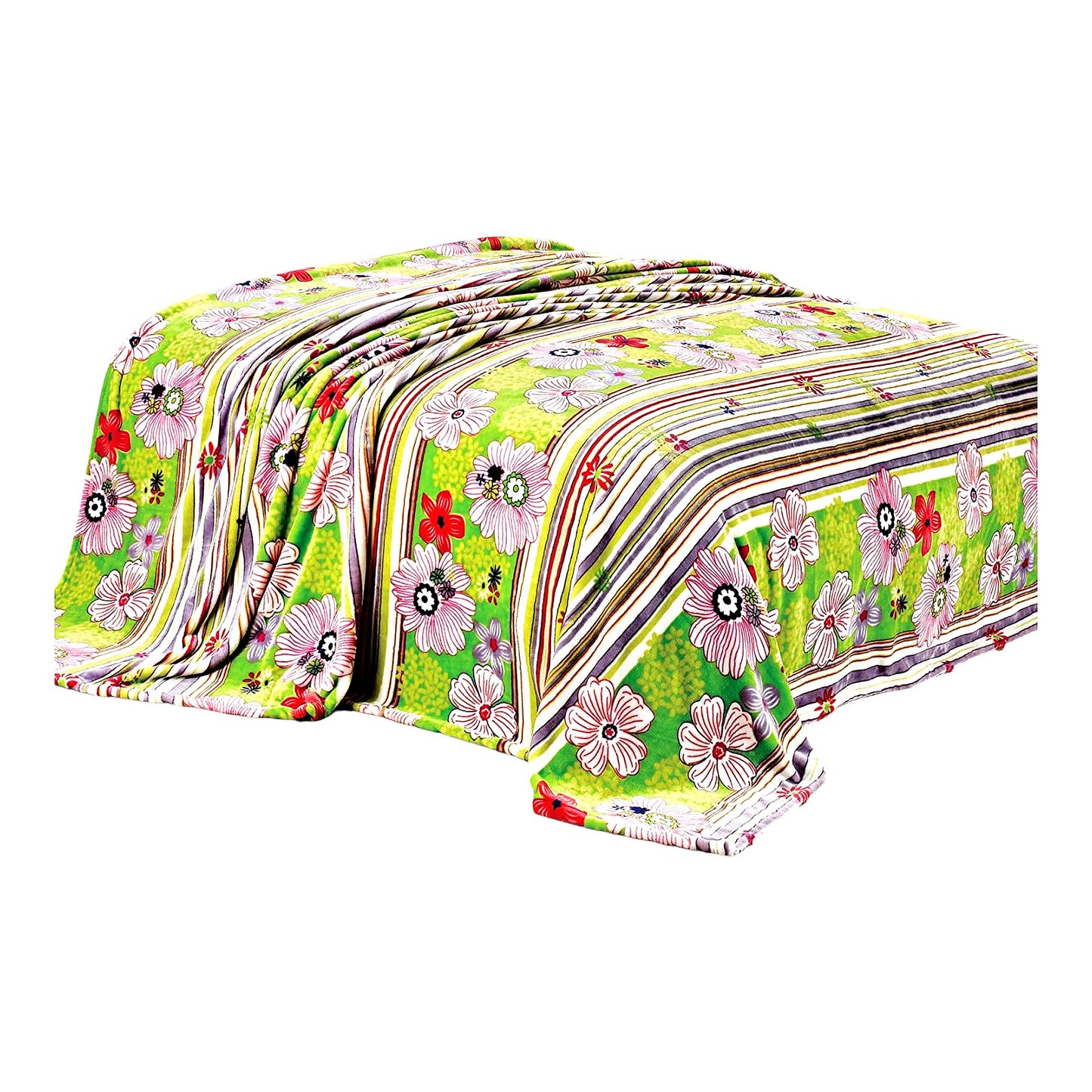BlossomDreams Twin Bed Blanket - Cozy Floral Comfort, 60x90 inches