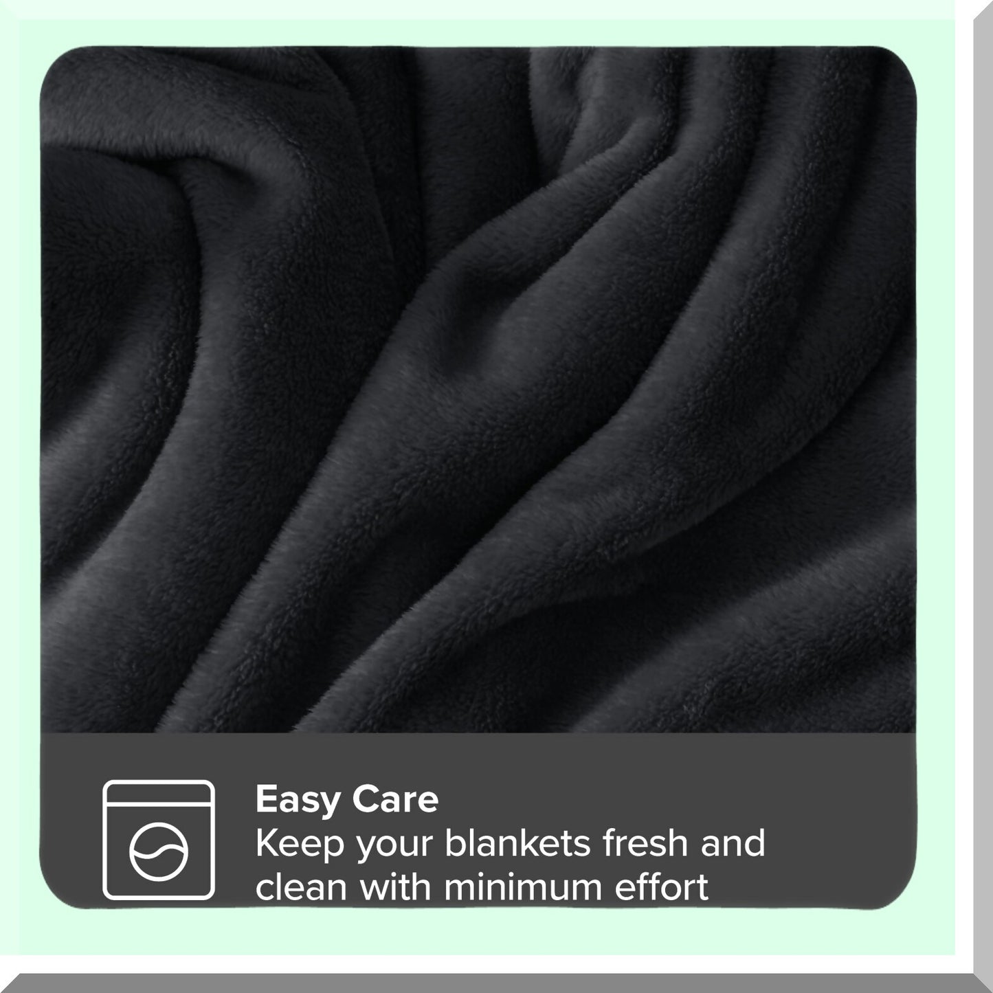 CozyLux Microplush Fleece Blanket - Ultra Soft, Lightweight, Warm Twin/Twin XL Blanket for Bed, Sofa, Couch, Camping, Travel - Black