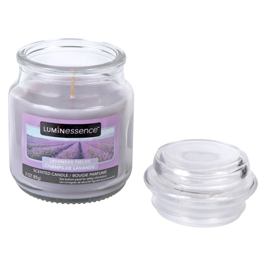 Luminessence Lavender Fields Apothecary Jar Candle, 3 oz. (Pack of 12)
