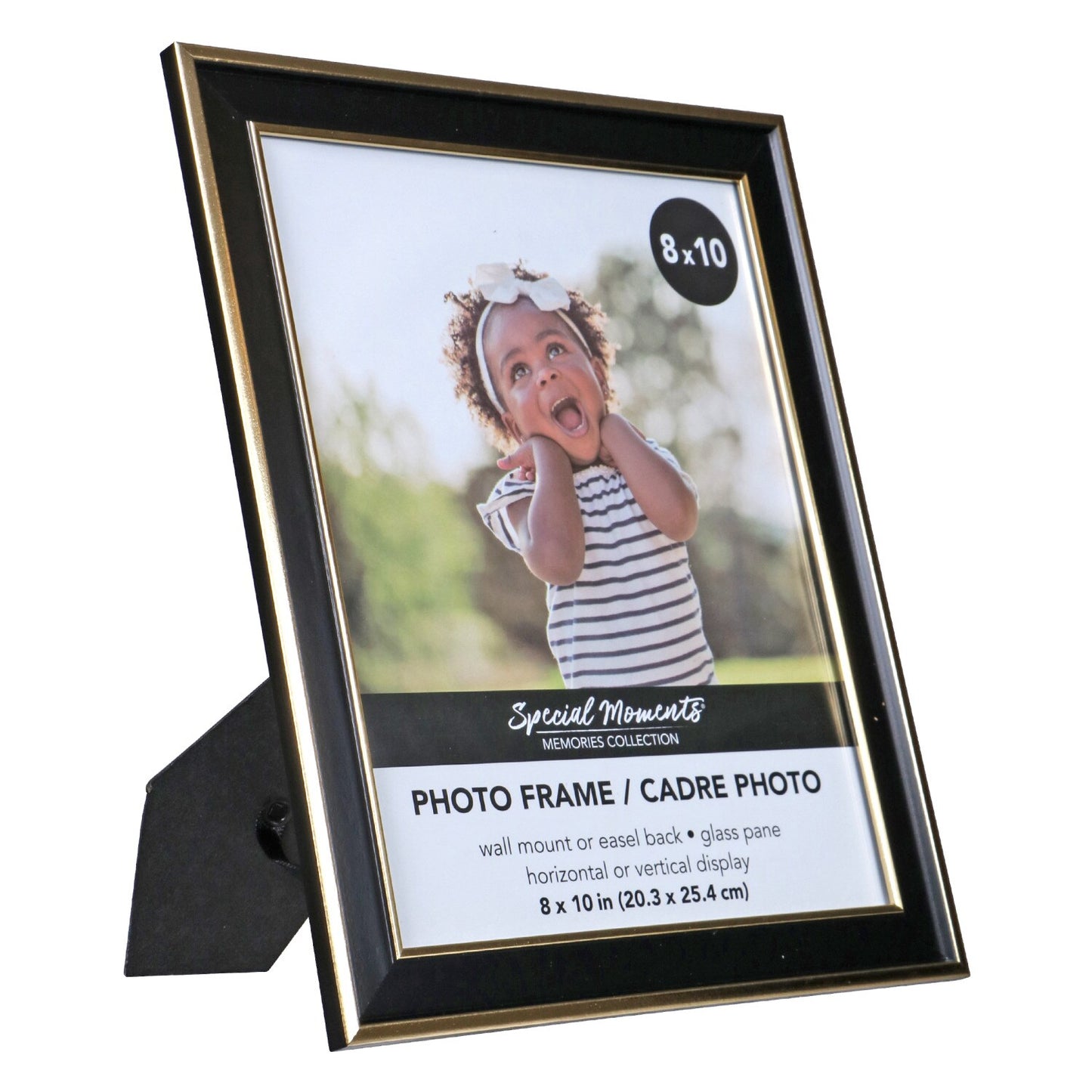 Special Black with Double Gold Trim Picture Frames, 8x10 in. (Pack of 12)