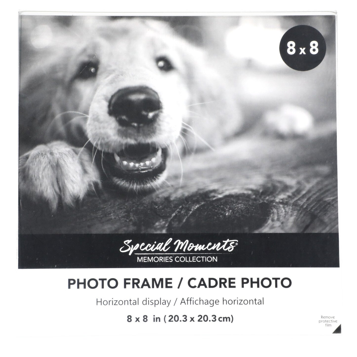 Freestanding Borderless Vertical Plastic Photo Frames, 8x8 in (Pack of 24)