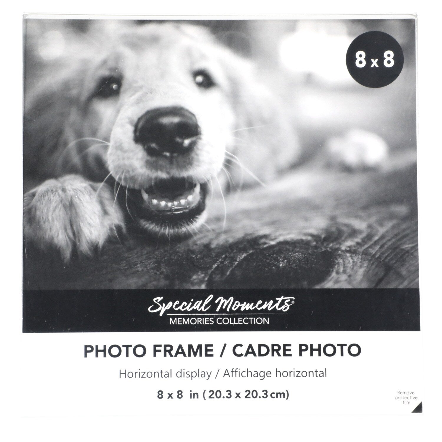 Freestanding Borderless Vertical Plastic Photo Frames, 8x8 in (Pack of 24)