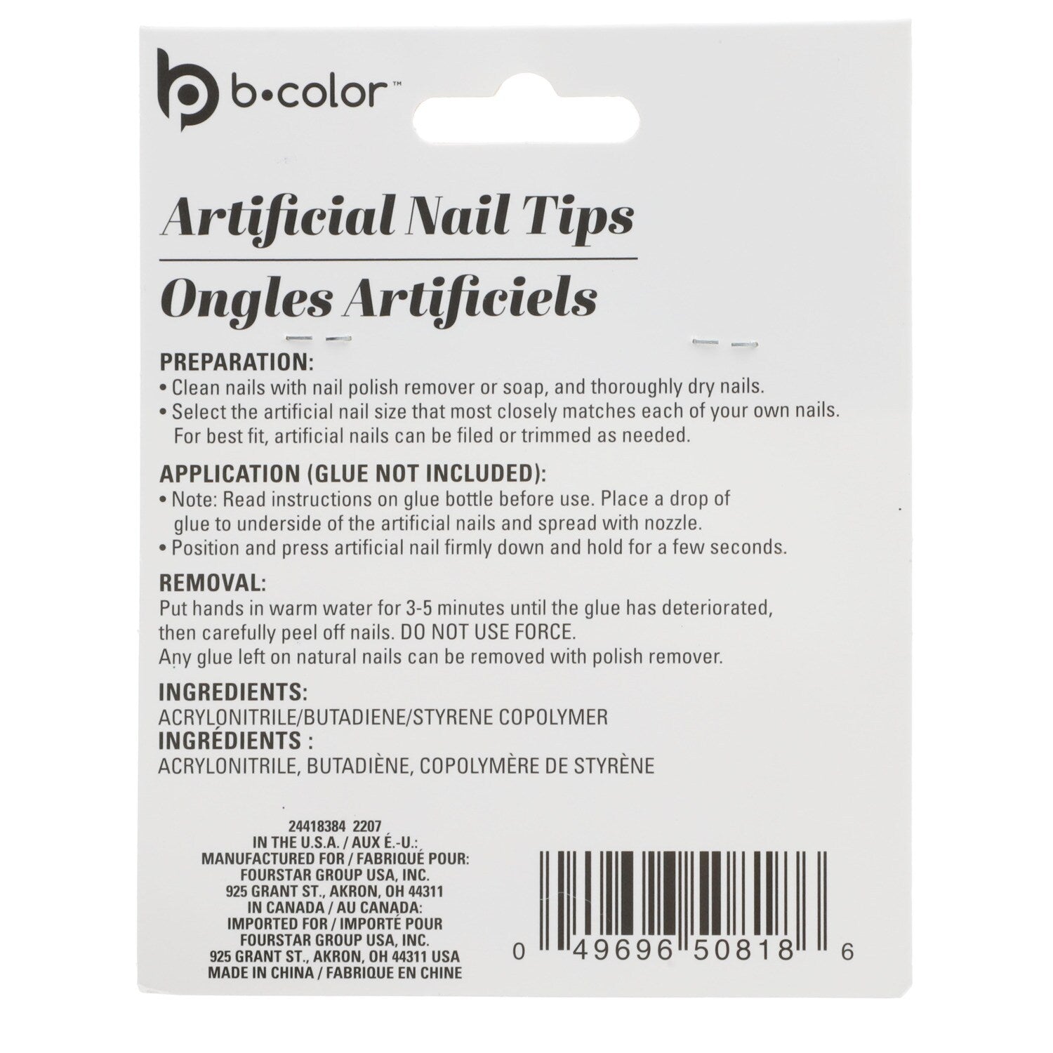 Packs of Sassy+Chic(TM) Artificial White Nail Tips, 80-ct. (Pack of 48)