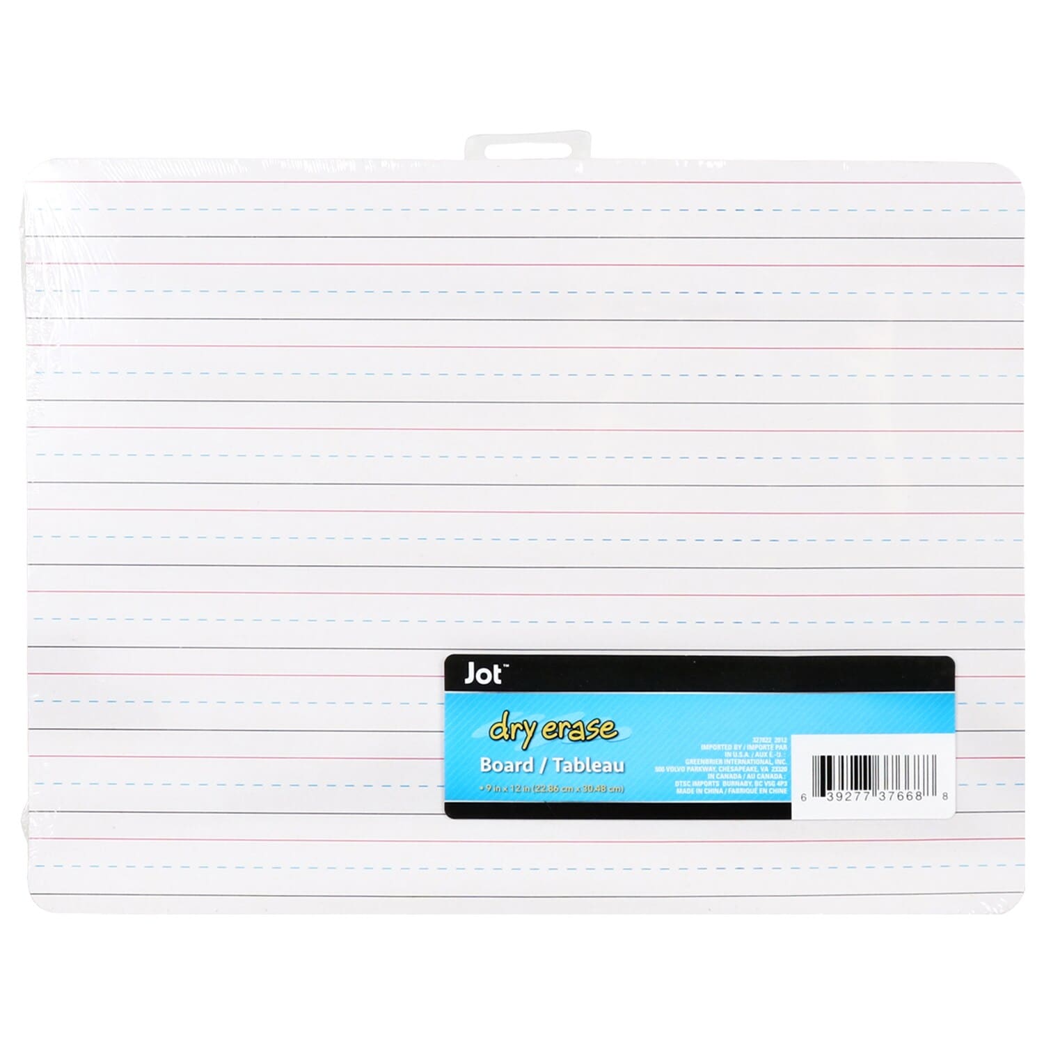 Jot Lined Dry Erase Boards, 9x12-in. (Pack of 24)