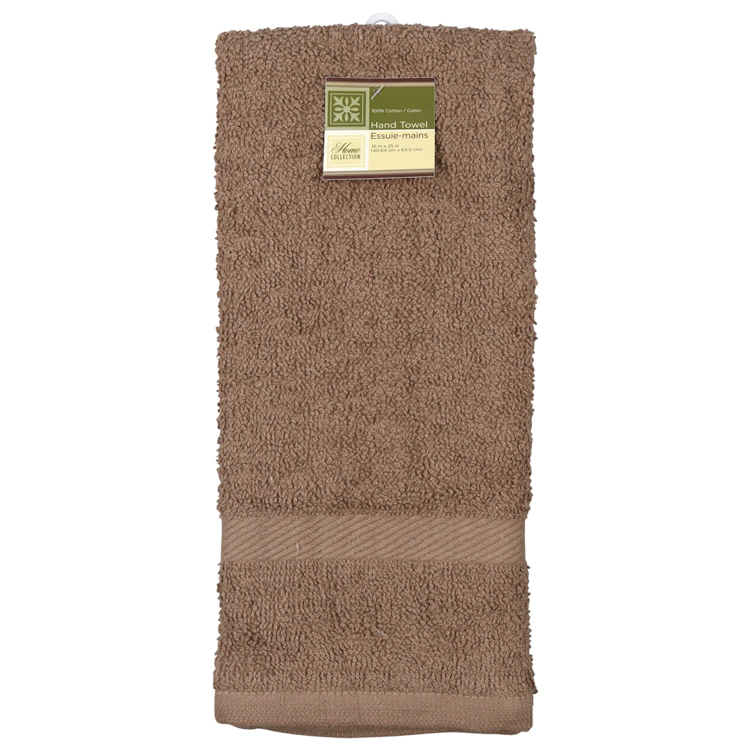 Home Collection Taupe Hand Towels, 15x25-in. (Pack of 24)