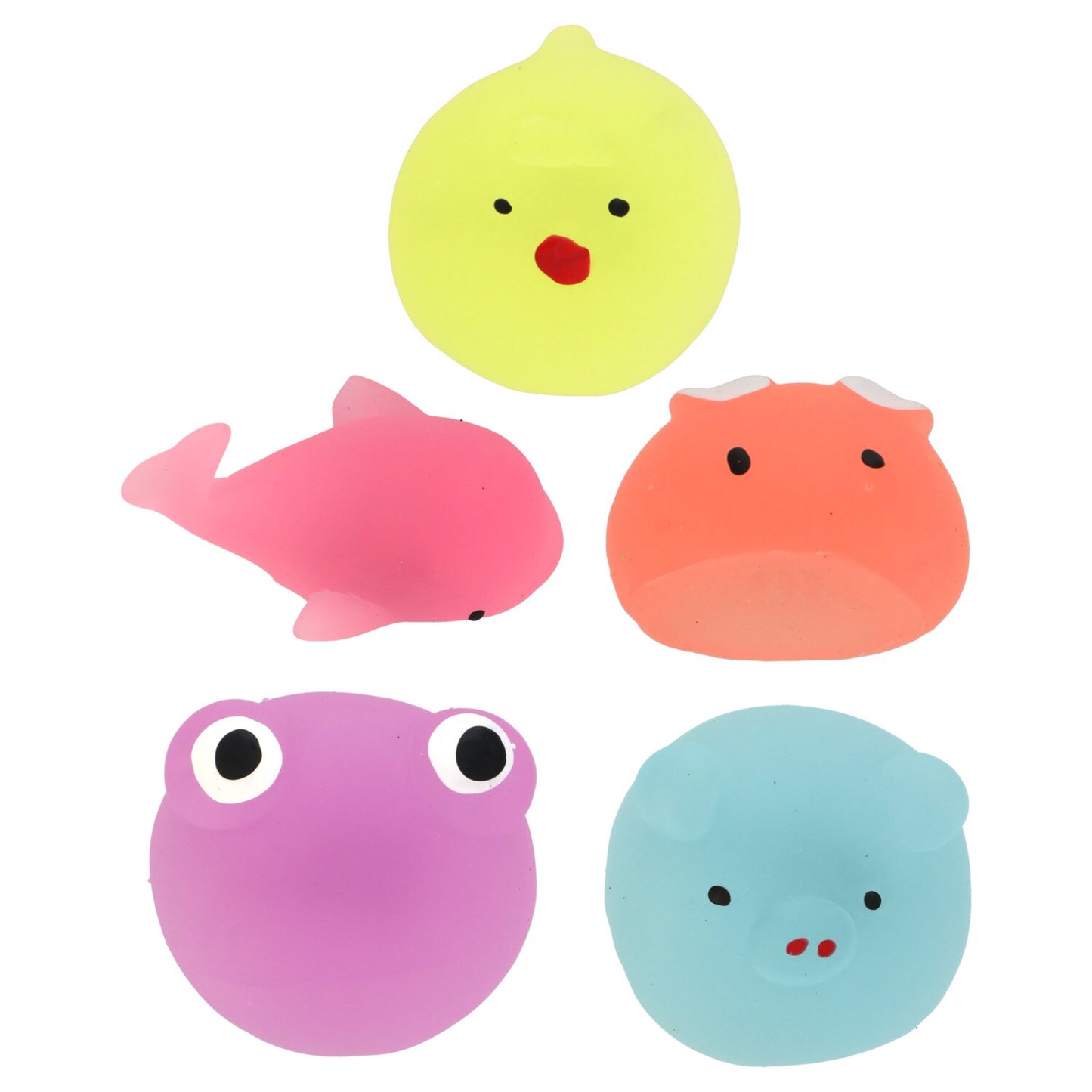 Mini Glow-in-the-Dark Squishy Pals (Pack of 36)
