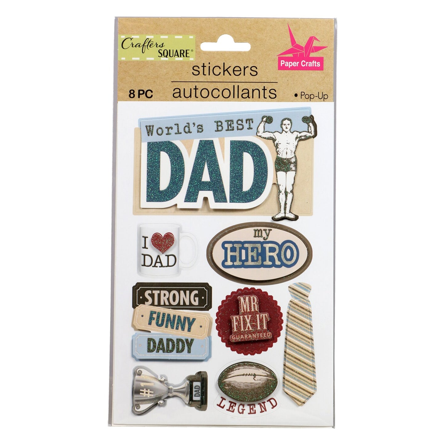 Crafter's Square Handmade Family Stickers (Pack of 36)
