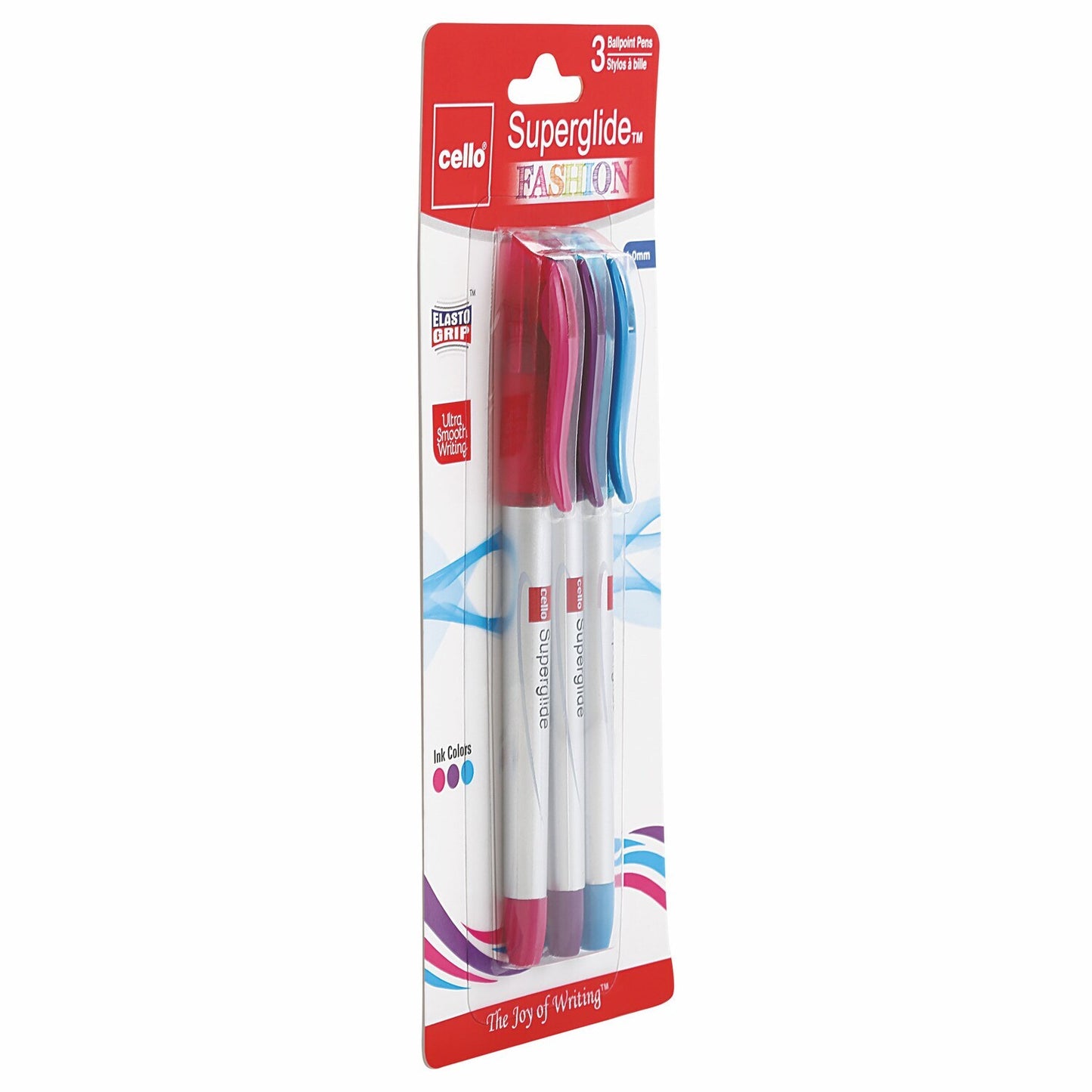 Cello Superglide Fashion Pens, 3-ct. (Pack of 24)