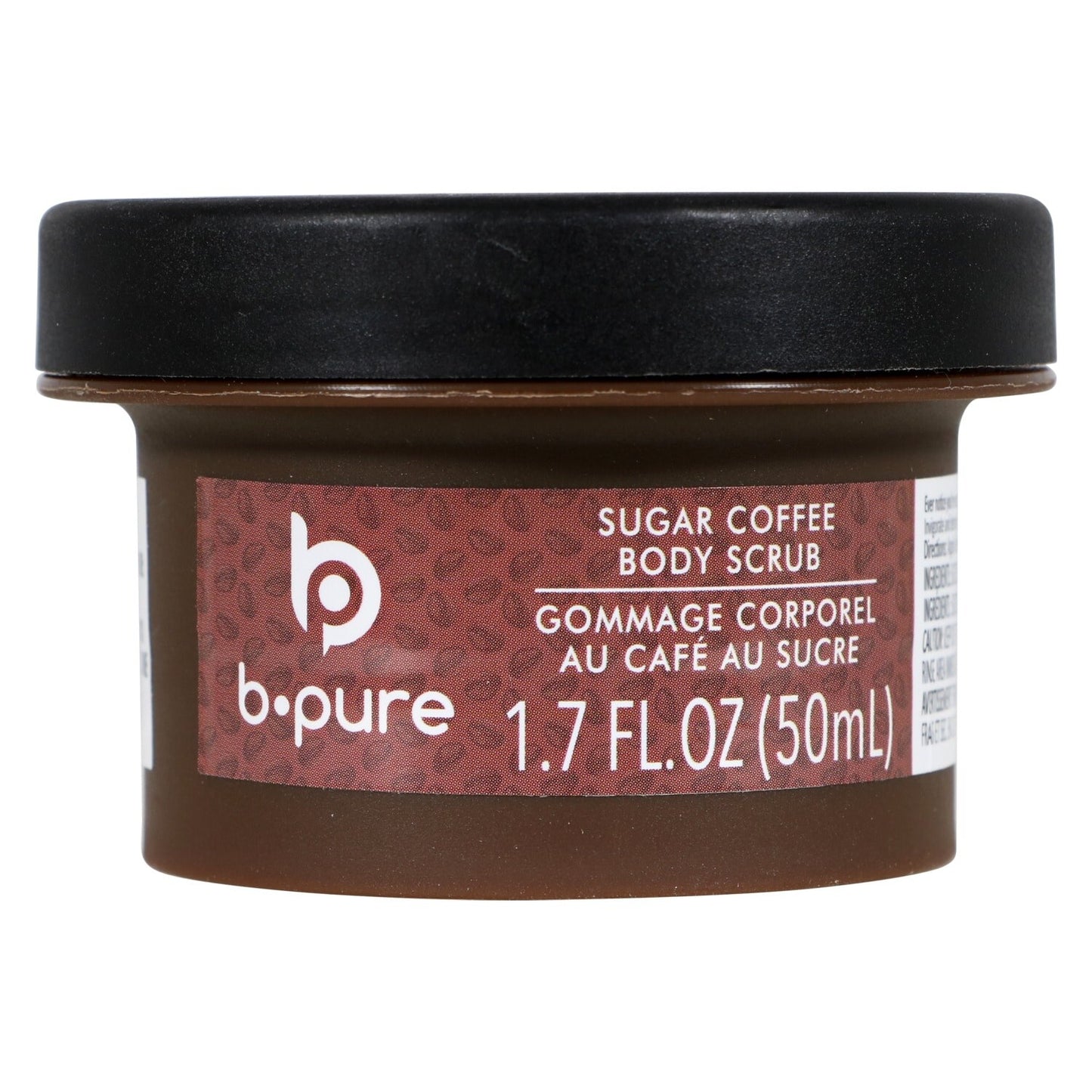 B-Pure Coffee Sugar Body Scrub, 1.7 oz. Tubs (Pack of 36)