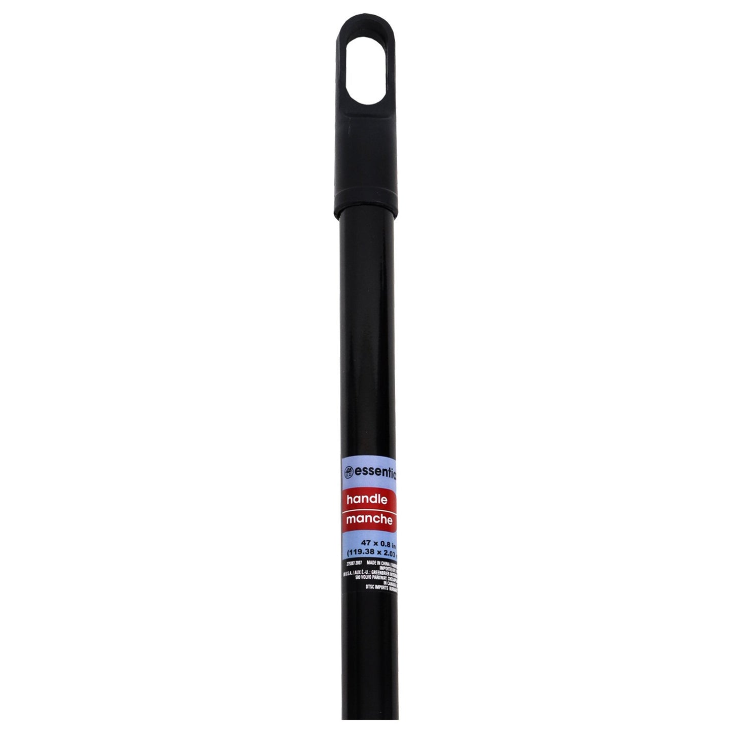 Essentials Black Plastic Broom Handles, 47.25 in. (Pack of 24)