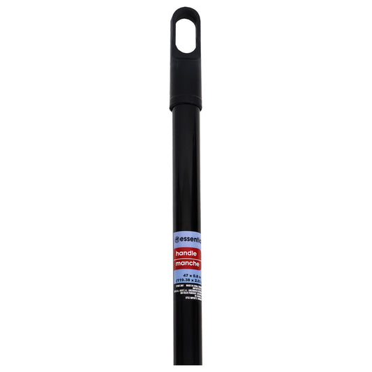 Essentials Black Plastic Broom Handles, 47.25 in. (Pack of 24)
