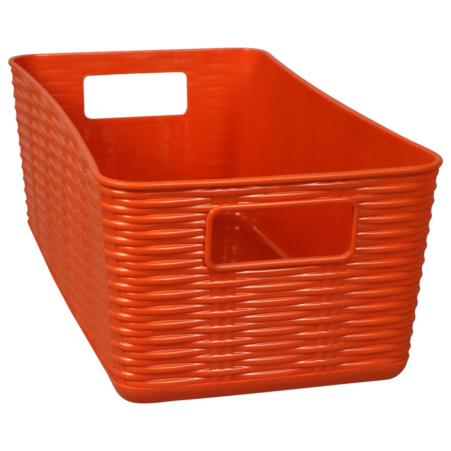 Essentials Rectangular Harvest Woven Baskets with Handles, 11.125x6.25x4.25 in.