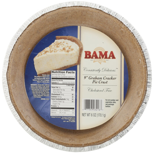 Bama 9-in. Graham Cracker Pie Crust, 6 oz. (Pack of 12)