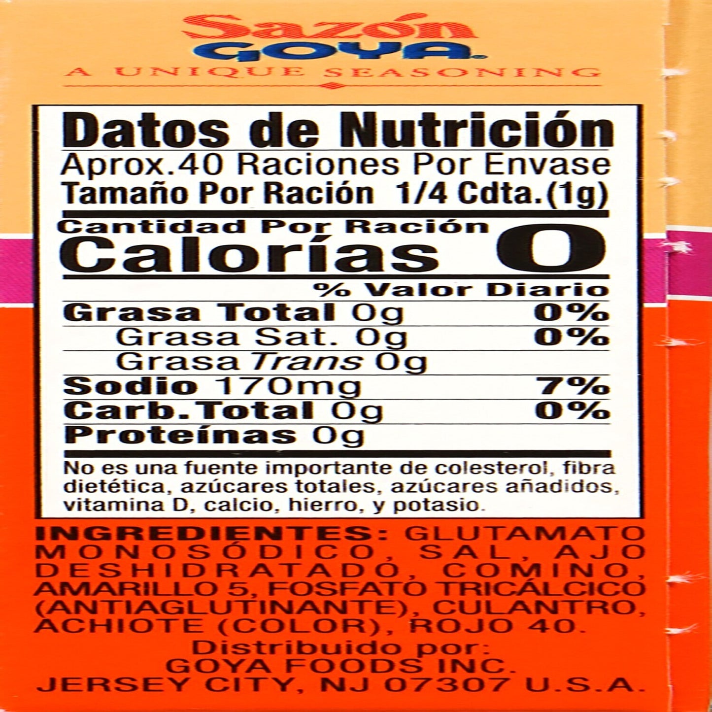 Goya Sazon Seasoning, 8-ct. Boxes (Pack of 18)