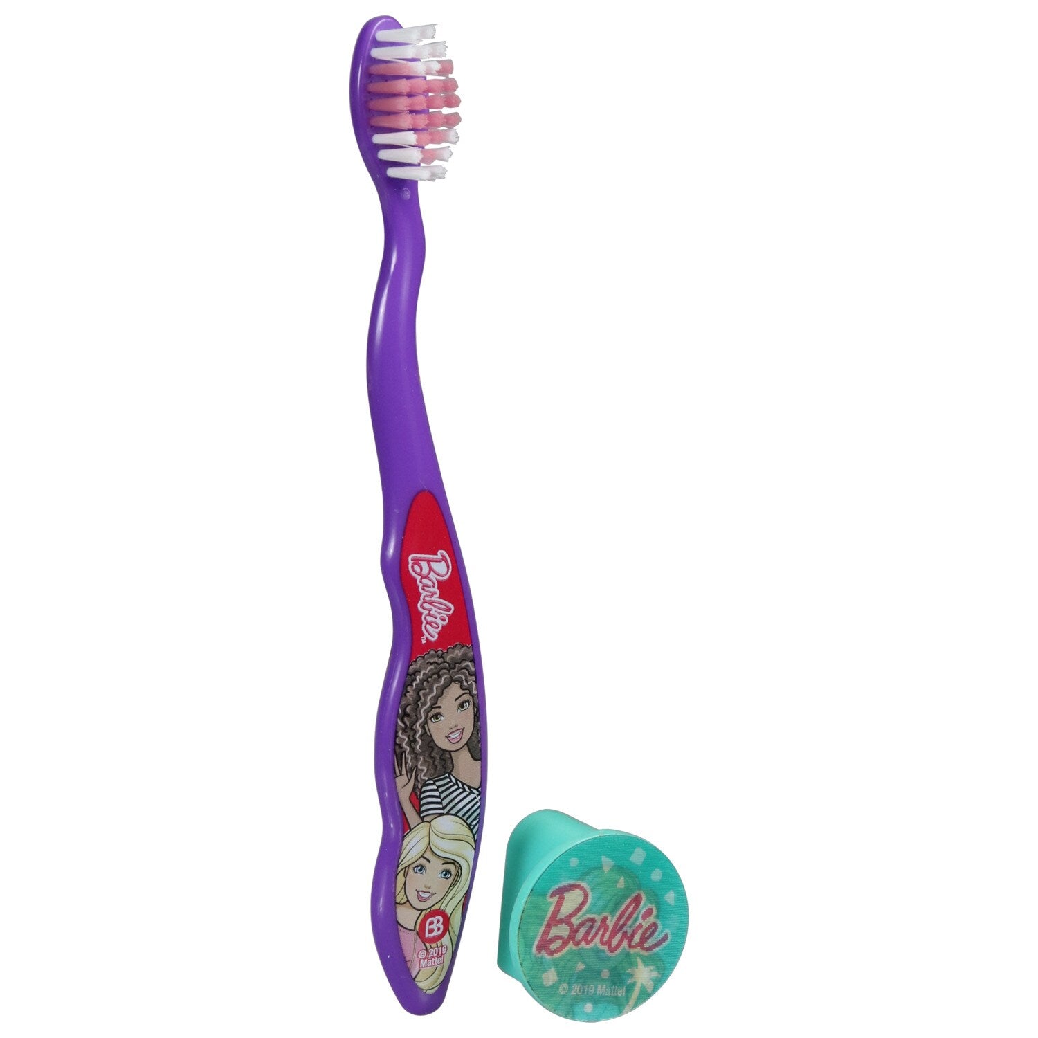 Brush Buddies Kids' Travel Toothbrushes with Collectible Caps 6.375 in (Pack 24)