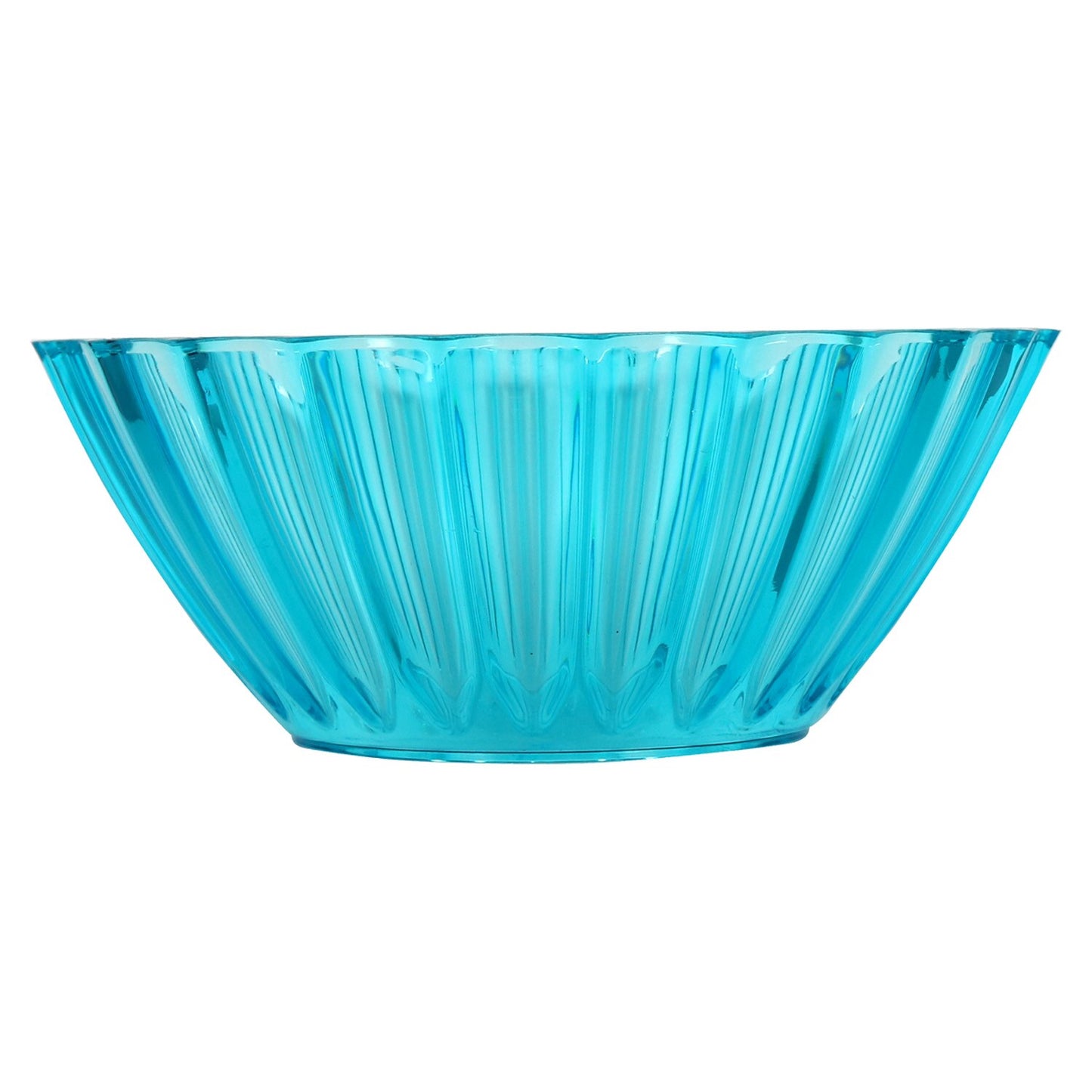 Light Blue Wavy Plastic Bowls, 3.5x8.5-in. (Pack of 24)