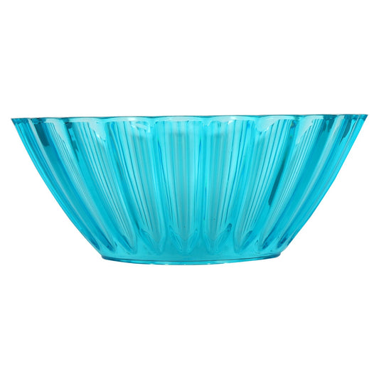 Light Blue Wavy Plastic Bowls, 3.5x8.5-in. (Pack of 24)