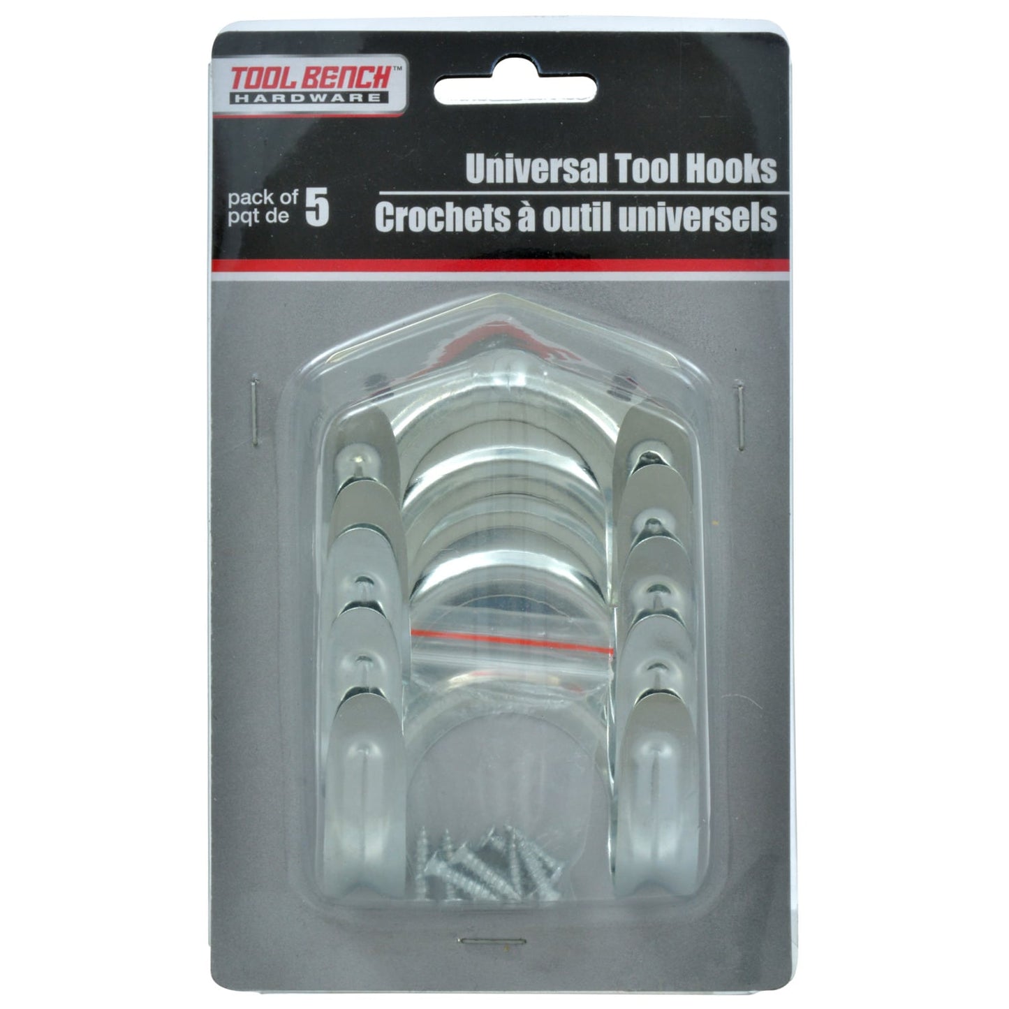 Tool Bench Hardware Universal Tool Hooks, 5-ct. Packs (Pack of 24)