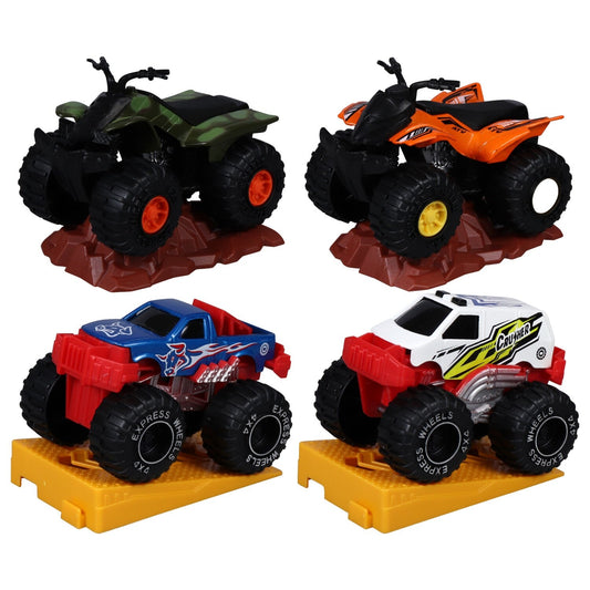 Assorted Monster Truck and ATV Toys (Pack of 36)