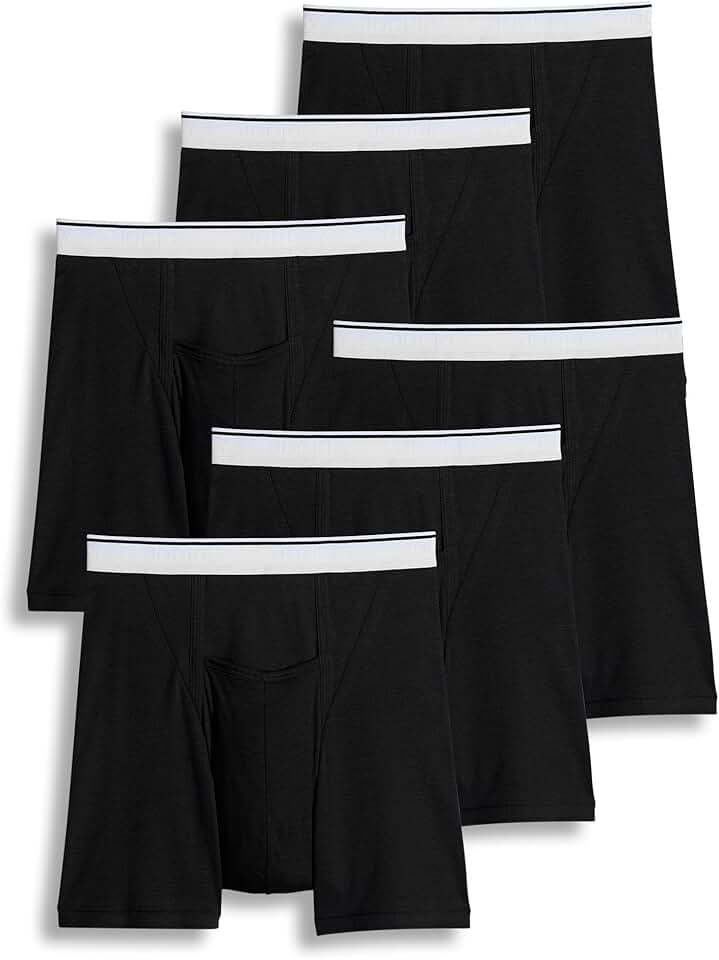 Men's 5-inch Boxer Briefs, 6 Pack