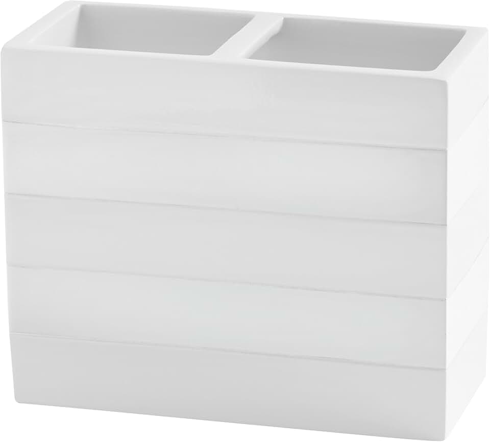 White Cabana Toothbrush Holder