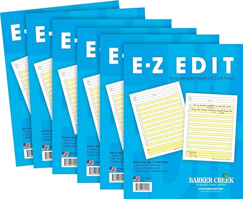 E-Z Edit Paper for Writing Practice, 8.5 x 11, 50 Sheets