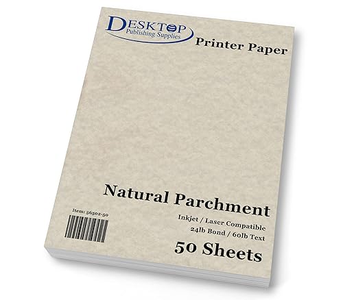 Natural Parchment Paper, 50 Sheets