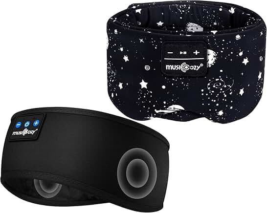 Wireless Sleep Mask with Headphones and Adjustable Band