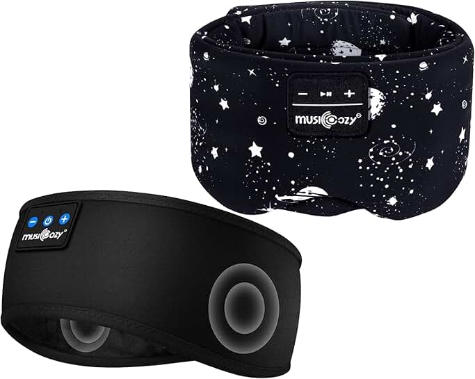 Wireless Sleep Mask with Headphones and Adjustable Band