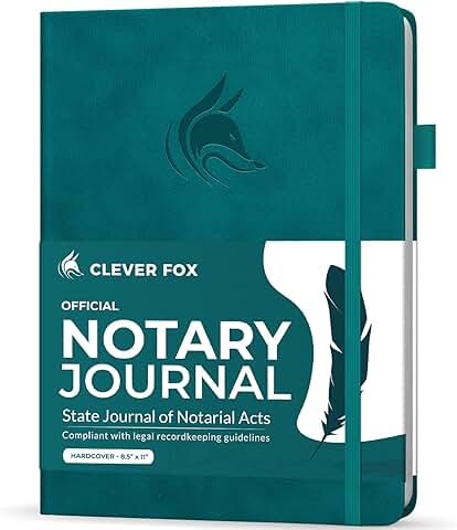 Notary Journal Log Book, 612 Entries, Hardcover, 8.5x11"