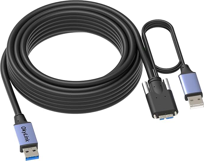10M USB 3.0 to Micro-B Active Cable with Lock