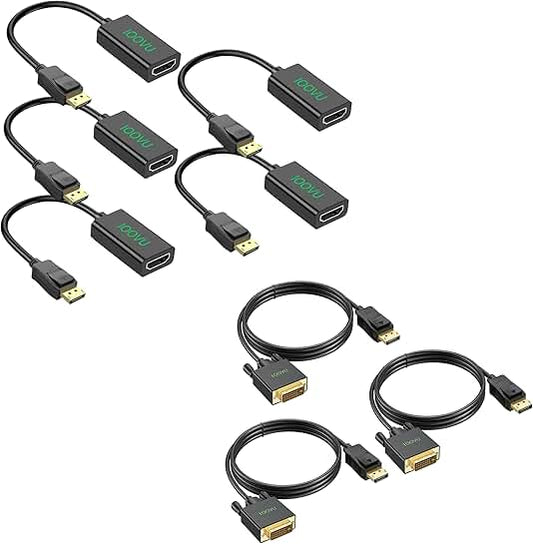 DisplayPort to HDMI Adapter 5-Pack Bundle