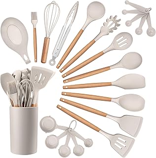 23-Piece Silicone Kitchen Utensil Set with Holder