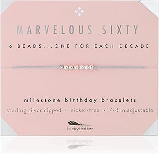 60th Birthday Gift for Women, Gold Beaded Bracelet