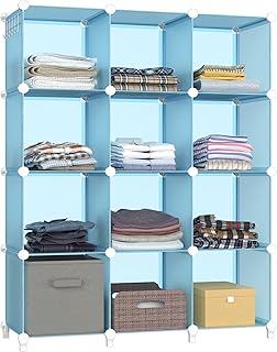 12-Cube Closet Organizer for Kids and Home Storage
