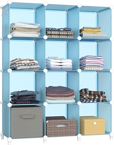 12-Cube Closet Organizer for Kids and Home Storage