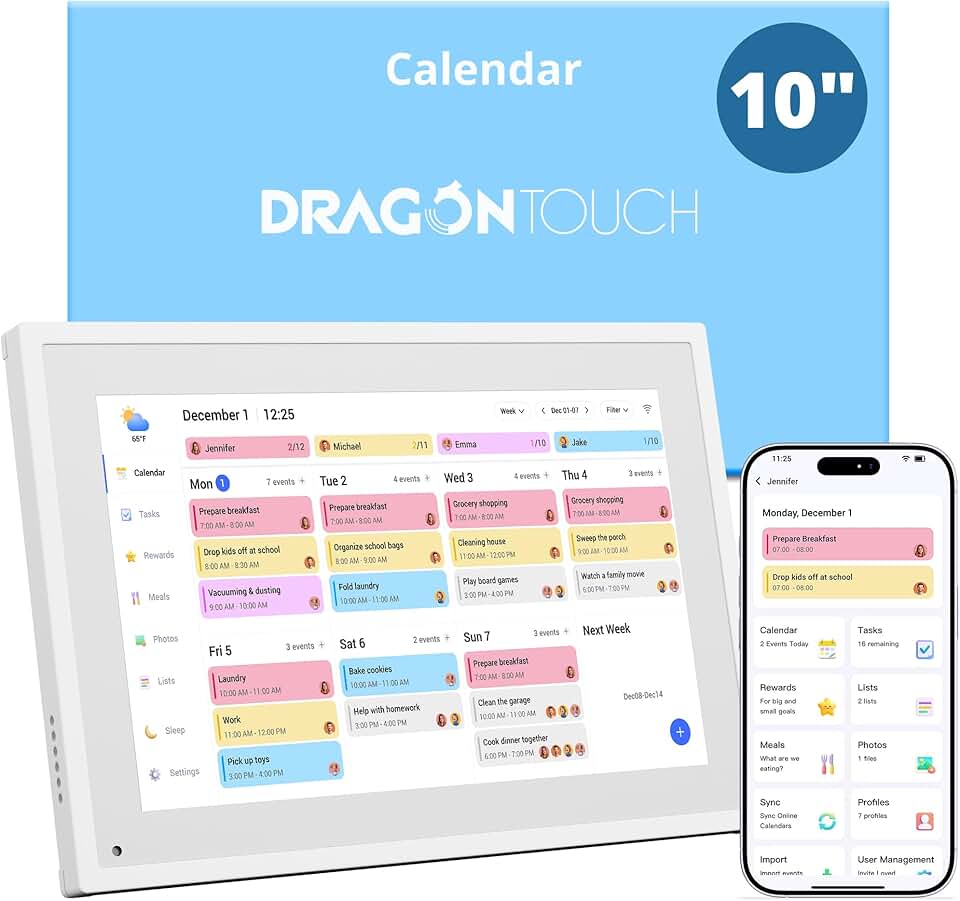 10.1-inch Digital Calendar and Chore Chart