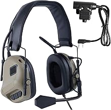 Tactical Headset with Microphone for Walkie Talkie