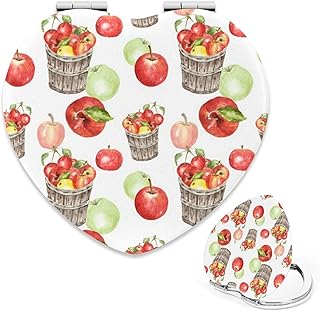 Fall Fruits Heart-Shaped Compact Mirror for Women