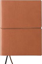 Pocket journal with elastic closure in leather