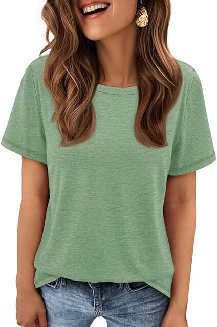 Women's Short Sleeve Round Neck Summer Top