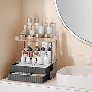 Large 3-Tier Bathroom Countertop Makeup Organizer